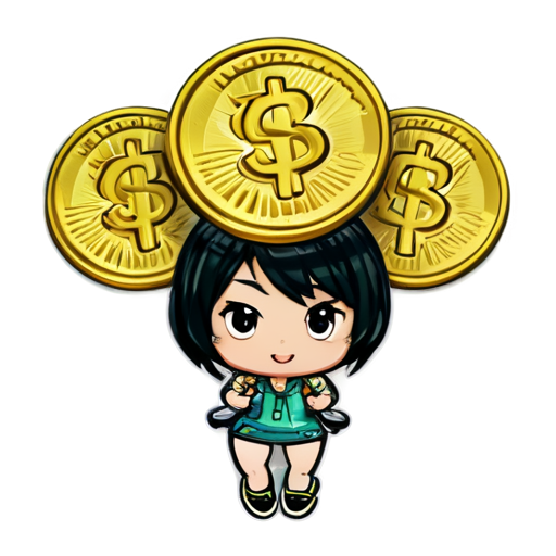 money earn gold - icon | sticker