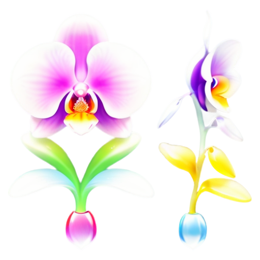 vanda orchid - icon | sticker