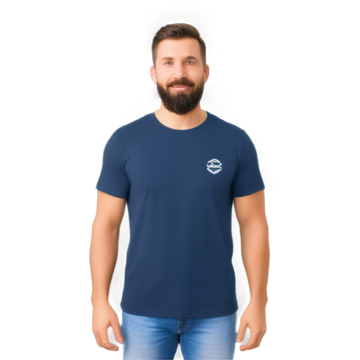 homem de 30 anos de barba e alargador na orelha com camiseta escrito "DISFLEX" - icon | sticker