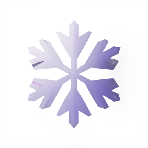 purple snowflake - icon | sticker