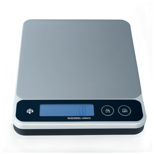 digital industrial scales with 0.1 kg on big display - icon | sticker