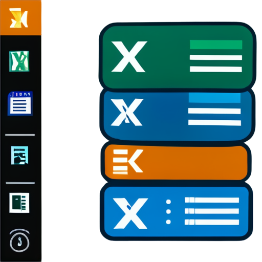 stack of excel-documents formula icons - icon | sticker