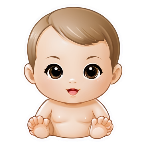 baby toy icon beige no background - icon | sticker