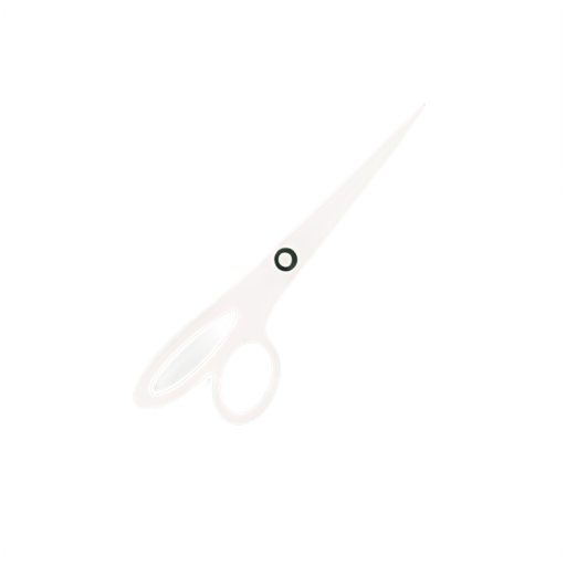 a circle which represents a clock and a barber scissors as the clock hour and minute hands - icon | sticker