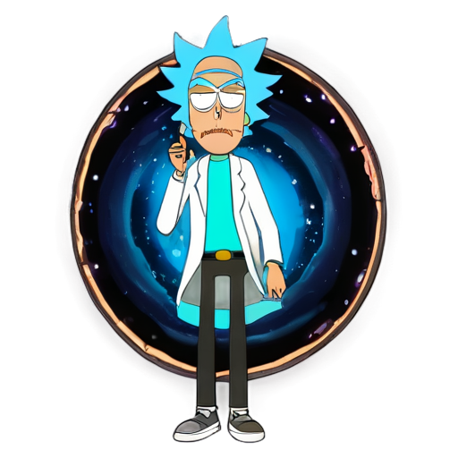 portal rick and morty - icon | sticker