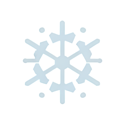 white background,simple background, snowflake,Smart,fantasy,logo,No characters required, - icon | sticker