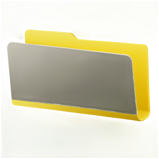 Yellow, Closed, Empty Folder - icon | sticker