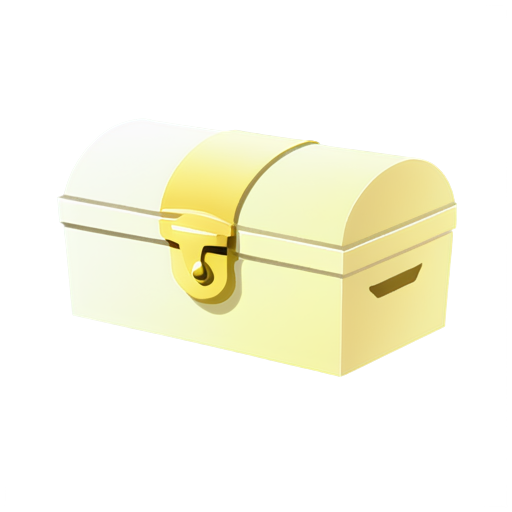 a treasure chest with faceless cards in it - icon | sticker