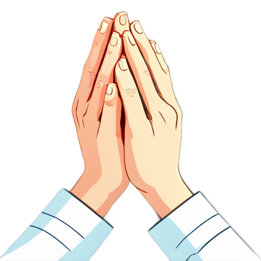 hands praying game icon - icon | sticker