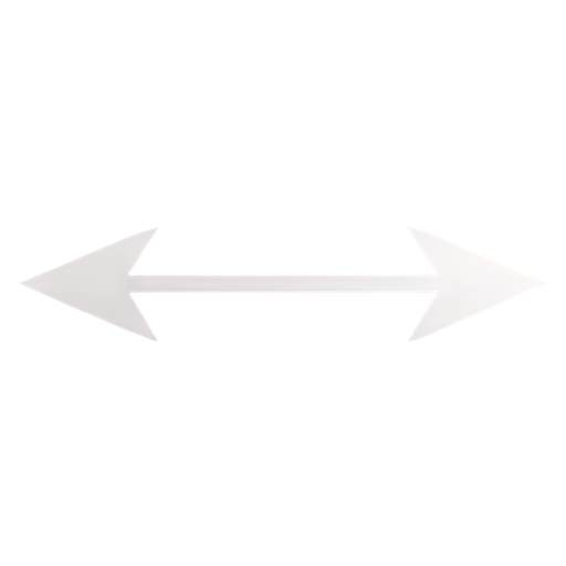 Image of two arrows pointing in different directions and intersecting in the center. The arrows are made of thin lines, creating a sense of movement and displacement. Around the arrows, there may be a soft glow or shadow, highlighting the idea of a temporary transition. - icon | sticker