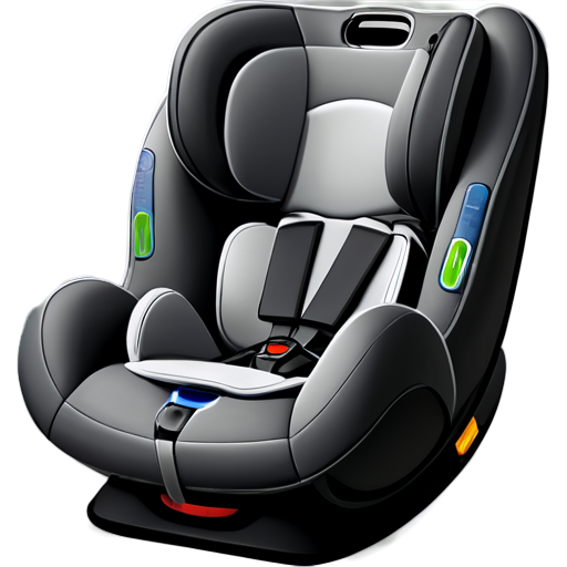 baby car seat icon grey no background - icon | sticker