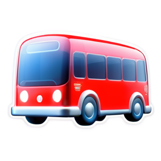 a passanger og red bus named ``KLR Bus`` - icon | sticker