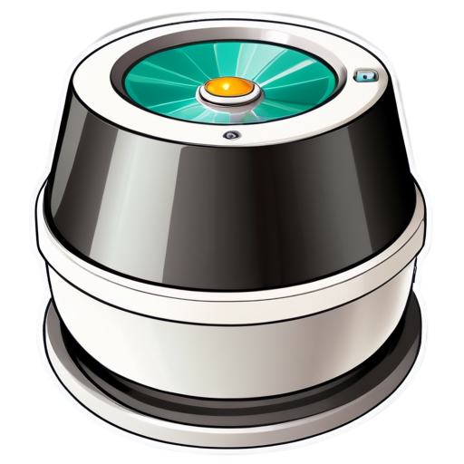 Centrifuge with superpowers - icon | sticker