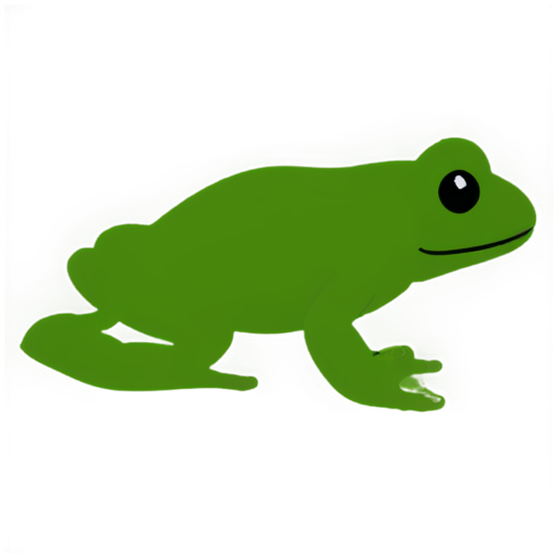 A simple frog - icon | sticker