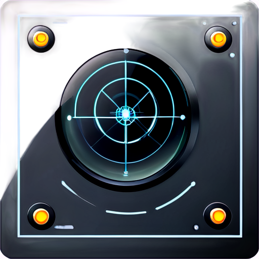 create an icon where sensors on a military ship transmit navigation data to an on-board computer - icon | sticker