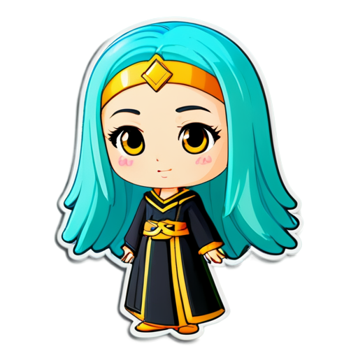 Optimal Web Developer Cute Ancient Mystical Virgo - icon | sticker