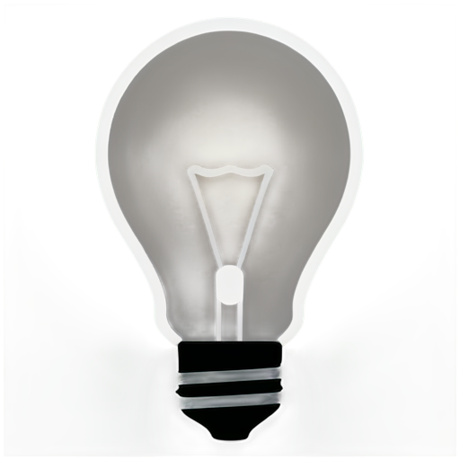 light bulb - icon | sticker