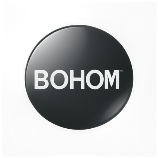 Create a professional logo for a moving company called 'BOHROM.' The design should feature a modern, stylized truck inside a semi-circle on the left. The truck should be facing to the right, symbolizing forward motion. Next to the icon, include the company name 'BOHROM' in bold, angular uppercase letters. Below the company name, add the word 'STĚHOVANI' in a smaller, italicized font, aligned with a thin horizontal line that ends in a forward-pointing arrow. The color scheme should be dark blue or black with a contrasting light accent color. The style should be clean, modern, and convey reliability and efficiency - icon | sticker