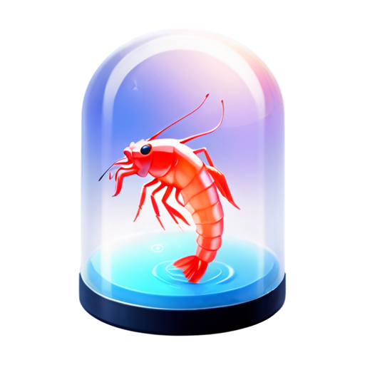 shrimp colorized transparent-png - icon | sticker