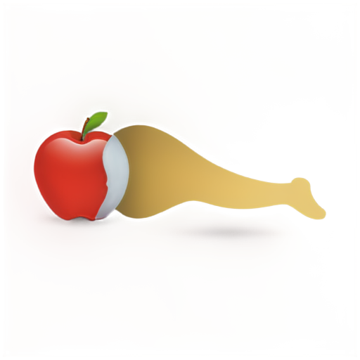 a falling apple hit Einstein's head - icon | sticker