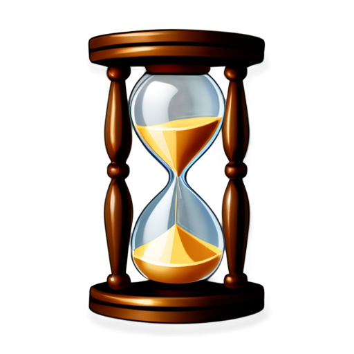 Icon idea: An hourglass or a clock icon, - icon | sticker