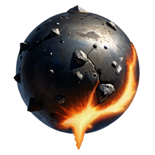 medieval meteor icon - icon | sticker