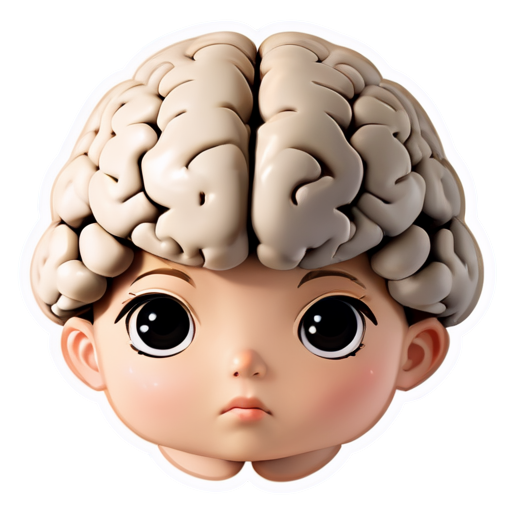 half a brain - icon | sticker
