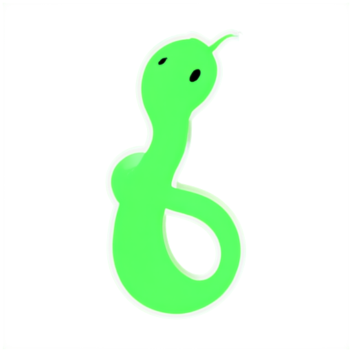 create an icon for the website for the medicine and pharmacology section, use a light green color, a symbol of a medical snake - icon | sticker