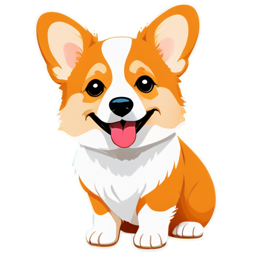 corgi veterinarian clinic - icon | sticker