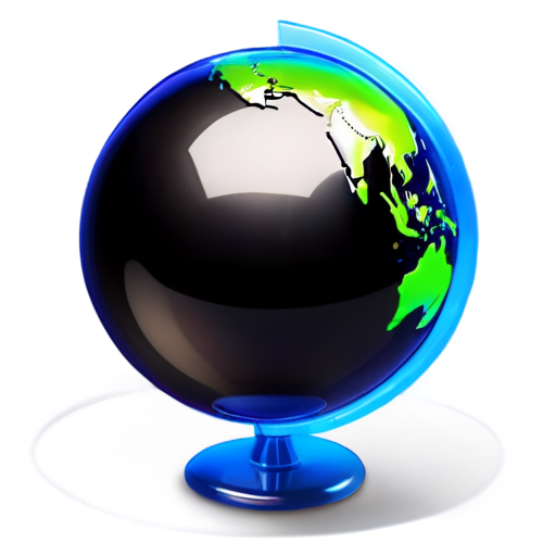 earth globe on background and on front flag of uzbekistan - icon | sticker