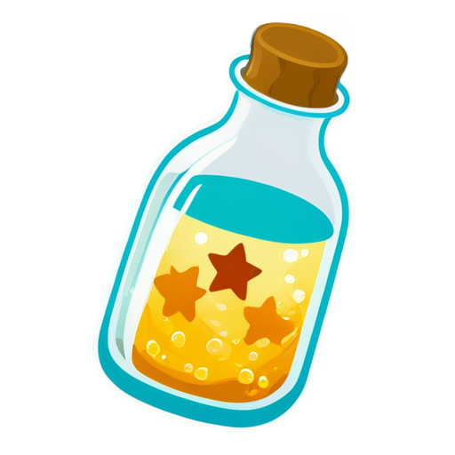 message in a bottle - icon | sticker