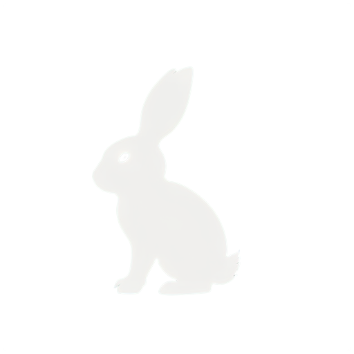 white rabbit - icon | sticker