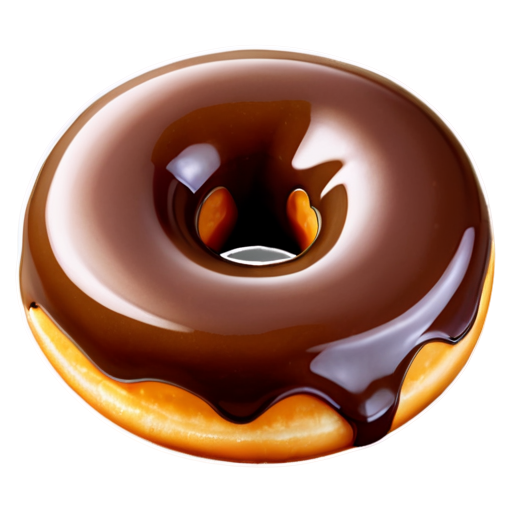 пончик a glazed donut - icon | sticker