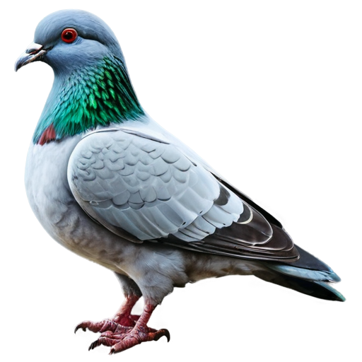 medieval pigeon hen, paint style - icon | sticker