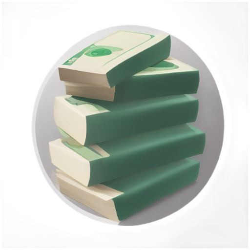 A huge pile of bundles of dollars. - icon | sticker