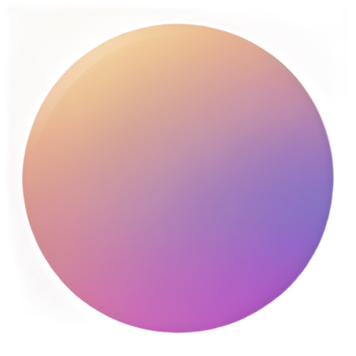 lo-fi vibe, circle with hollow center, sexy gradient, icon, muted tones, pastel, sleek, modern, imperfect - icon | sticker