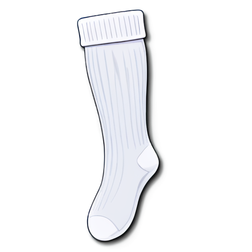 white sock - icon | sticker