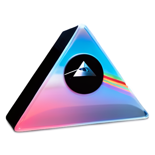 pink floyd the dark side of the moon album artwork - icon | sticker