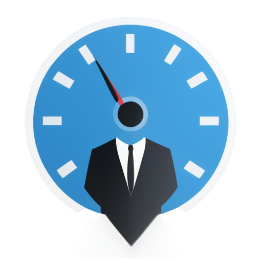 employee, working hours - icon | sticker