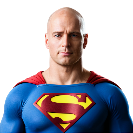 bald superman - icon | sticker