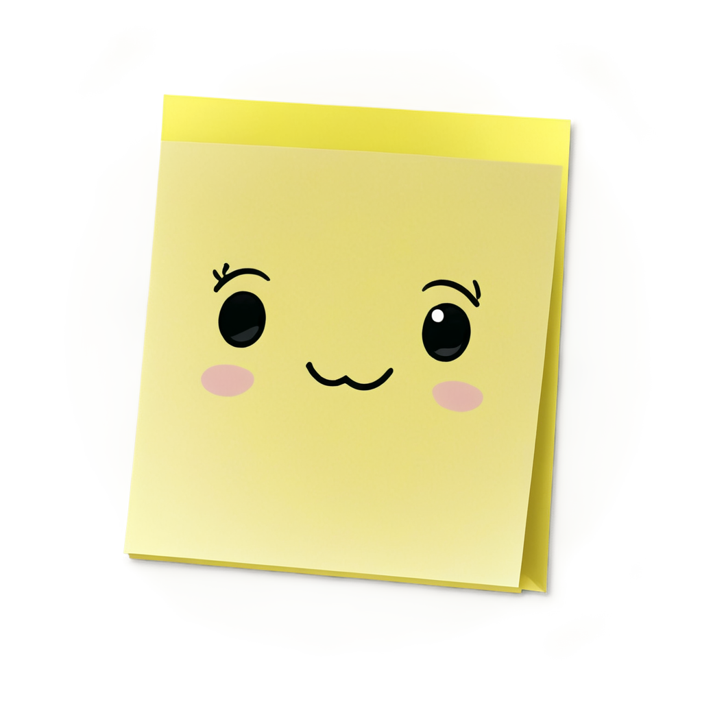 kawaii sticky note - icon | sticker