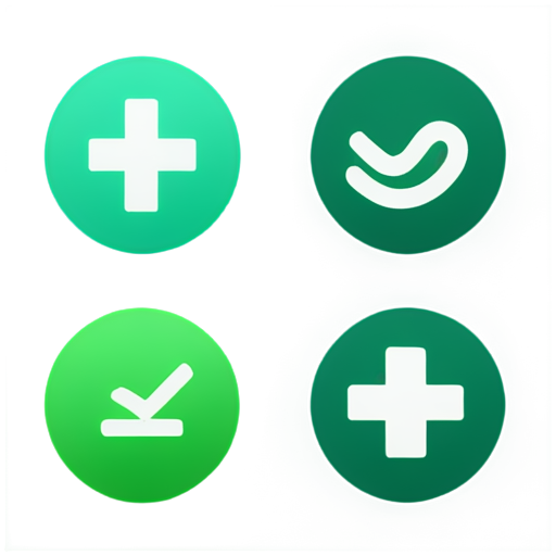 create 6 icons for a news-themed website, use light green color - icon | sticker