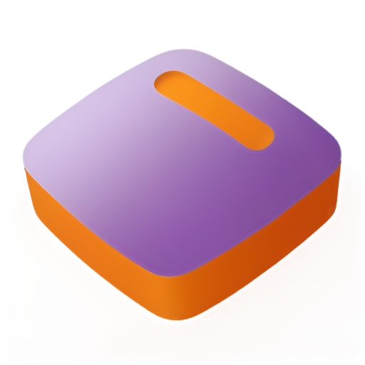 Make 3d icon teams, Purple orange white color, olid color background. This high-resolution, high-detail image is of the best quality and high definition, created using C4D, Blender, and OC renderer. - icon | sticker