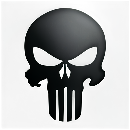 Punisher's skull updated - icon | sticker