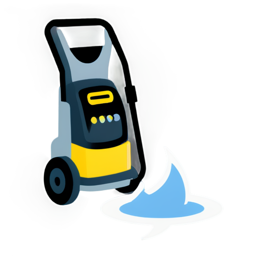 icon of a pressure washer shooting water - icon | sticker