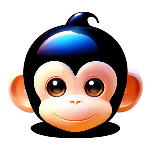 Monkey head icon - icon | sticker