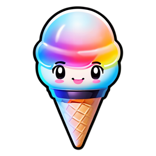 mascot Ice cream logo - icon | sticker