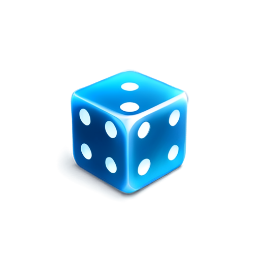 Create a fantasy image for the mobile game icon and use the dice in the image - icon | sticker