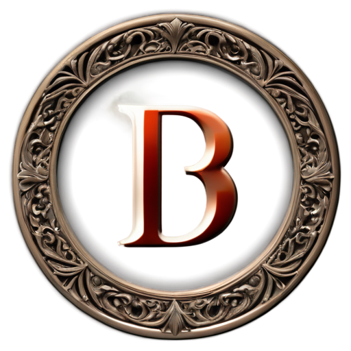 the logo with the ornate inscription "d.borz" - icon | sticker