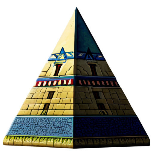 medieval pyramid icon - icon | sticker